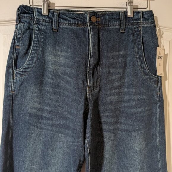 NWT Anthropologie | The Lonnie Cuffed High-Rise Crop Jeans by Pilcro - Picture 9 of 13